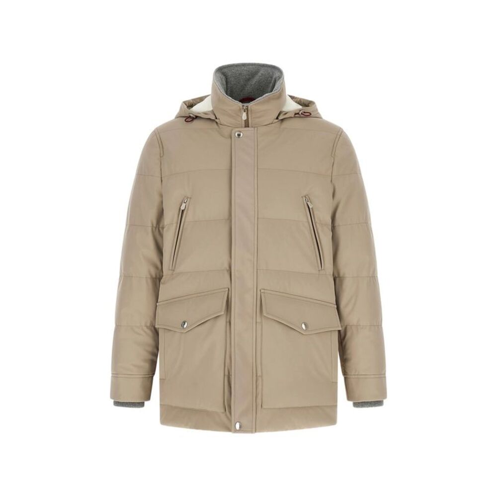 Brunello Cucinelli Neutrals Coats - Parkas Men